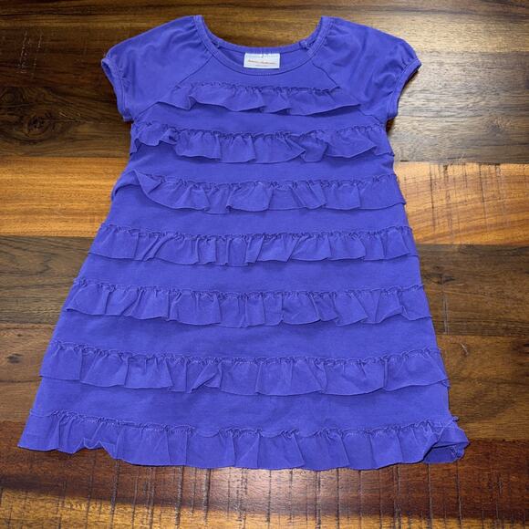 Hanna Anderson Purple Ruffle Dress Girls SZ 90 US 3T Excellent condition - Picture 1 of 3